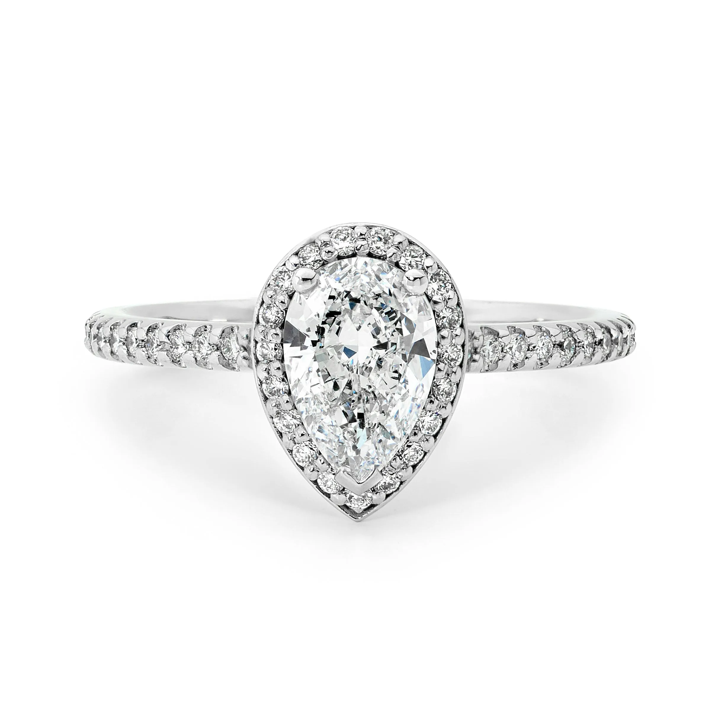 Pear Cut Diamond Ring