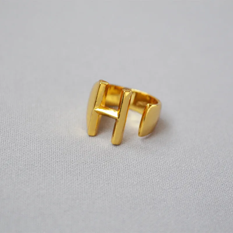 Personalized Initial Letter Ring