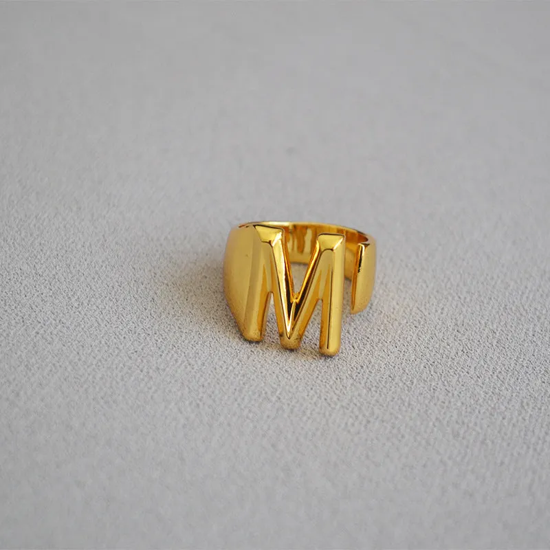 Personalized Initial Letter Ring