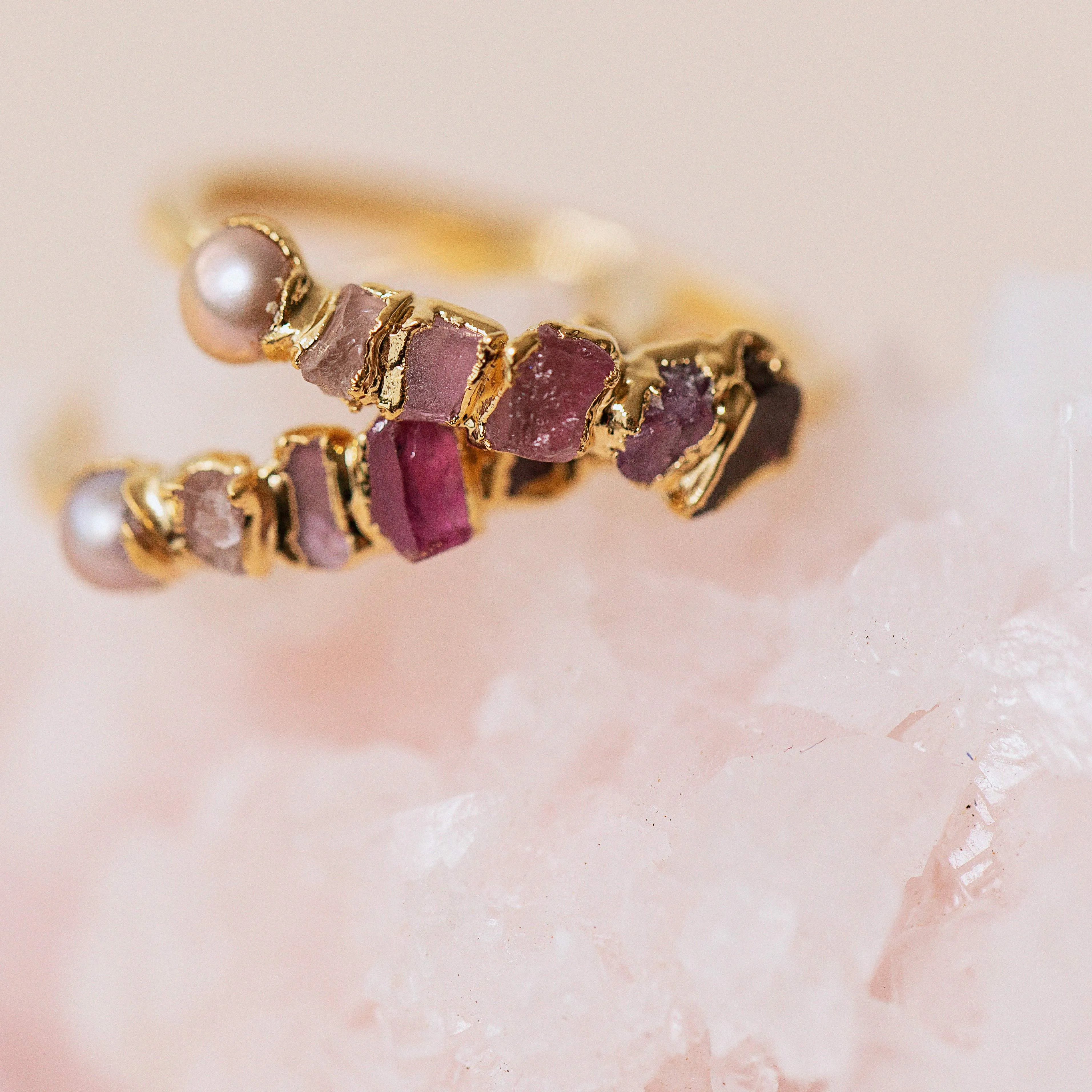 Pink Ombré Birthstone Ring