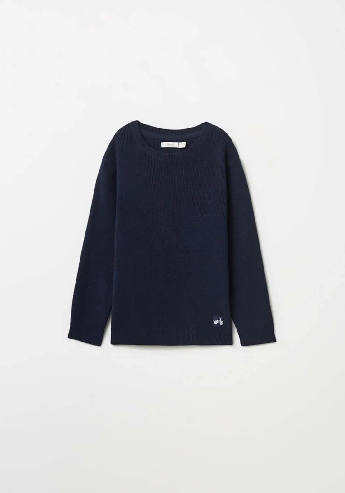 Plain Knit Jumper - Navy / Blue