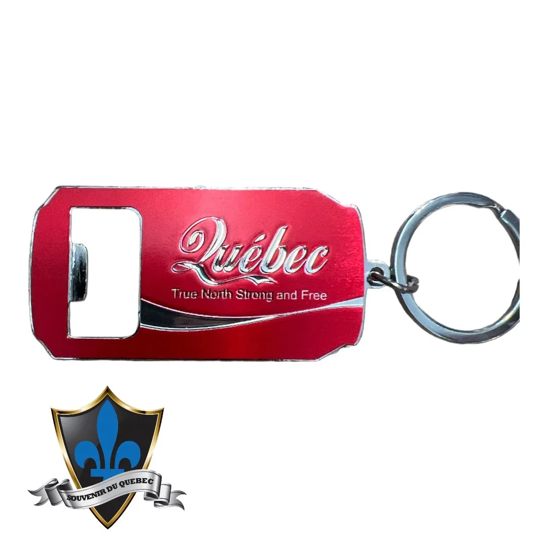 Quebec bottle opener and key chain.