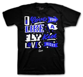 Retro 5 Racer Blue Love Kicks Shirt