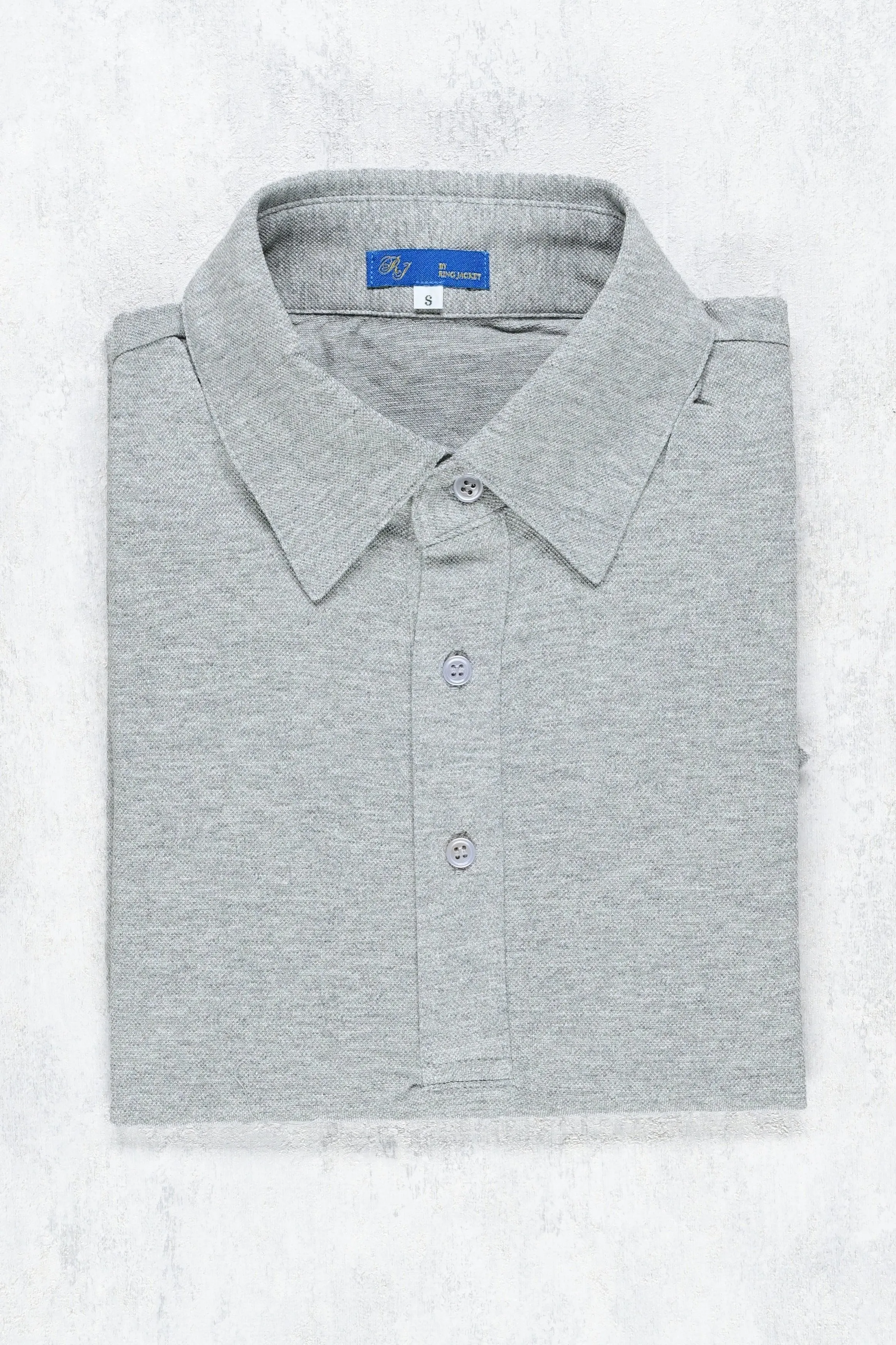 Ring Jacket RCP-15 Grey Short Sleeve Cotton Pique Polo