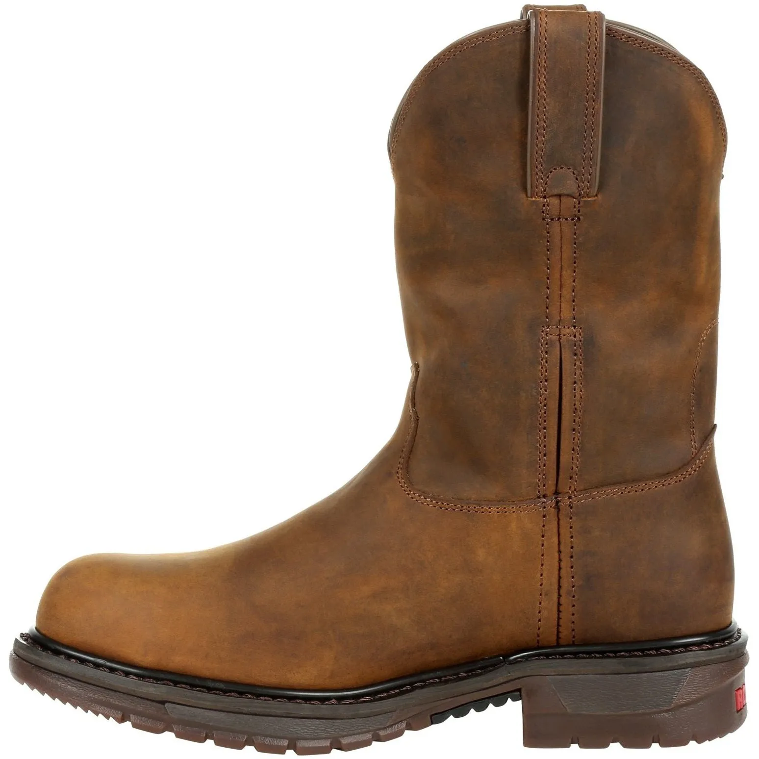 Rocky Men's Original Ride Steel Toe WP Western Work Boot Brown RKW0306