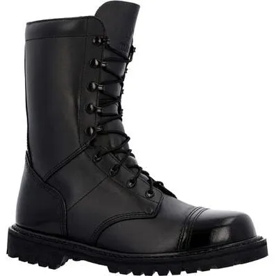 Rocky Women's Lace Up 10 Slip Resist Military Jump Boot -Black- RKC157