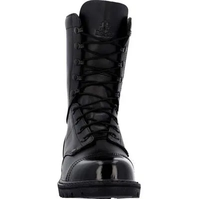 Rocky Women's Lace Up 10 Slip Resist Military Jump Boot -Black- RKC157