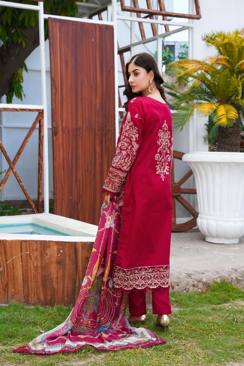 Sajni Embroidered Cotton Pakistani Suit SAJ09