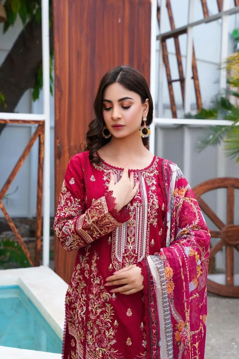 Sajni Embroidered Cotton Pakistani Suit SAJ09