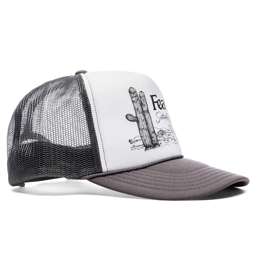 Scottsdale Cactus Trucker - Grey/White