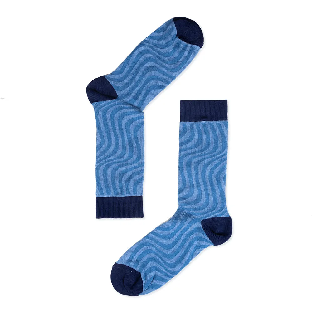 Socks Blue Swirl