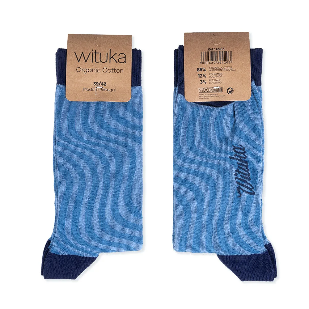 Socks Blue Swirl