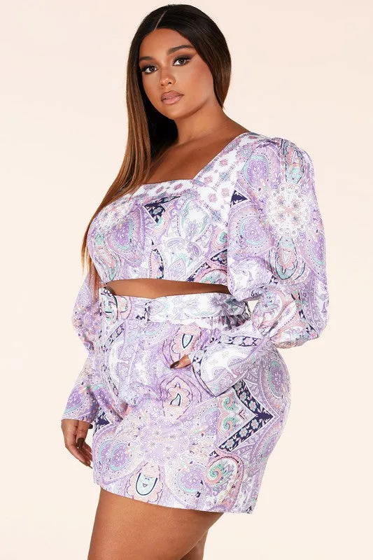 Sweet Lavender Paisley Set