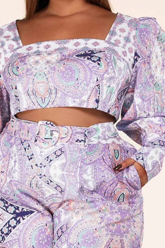 Sweet Lavender Paisley Set