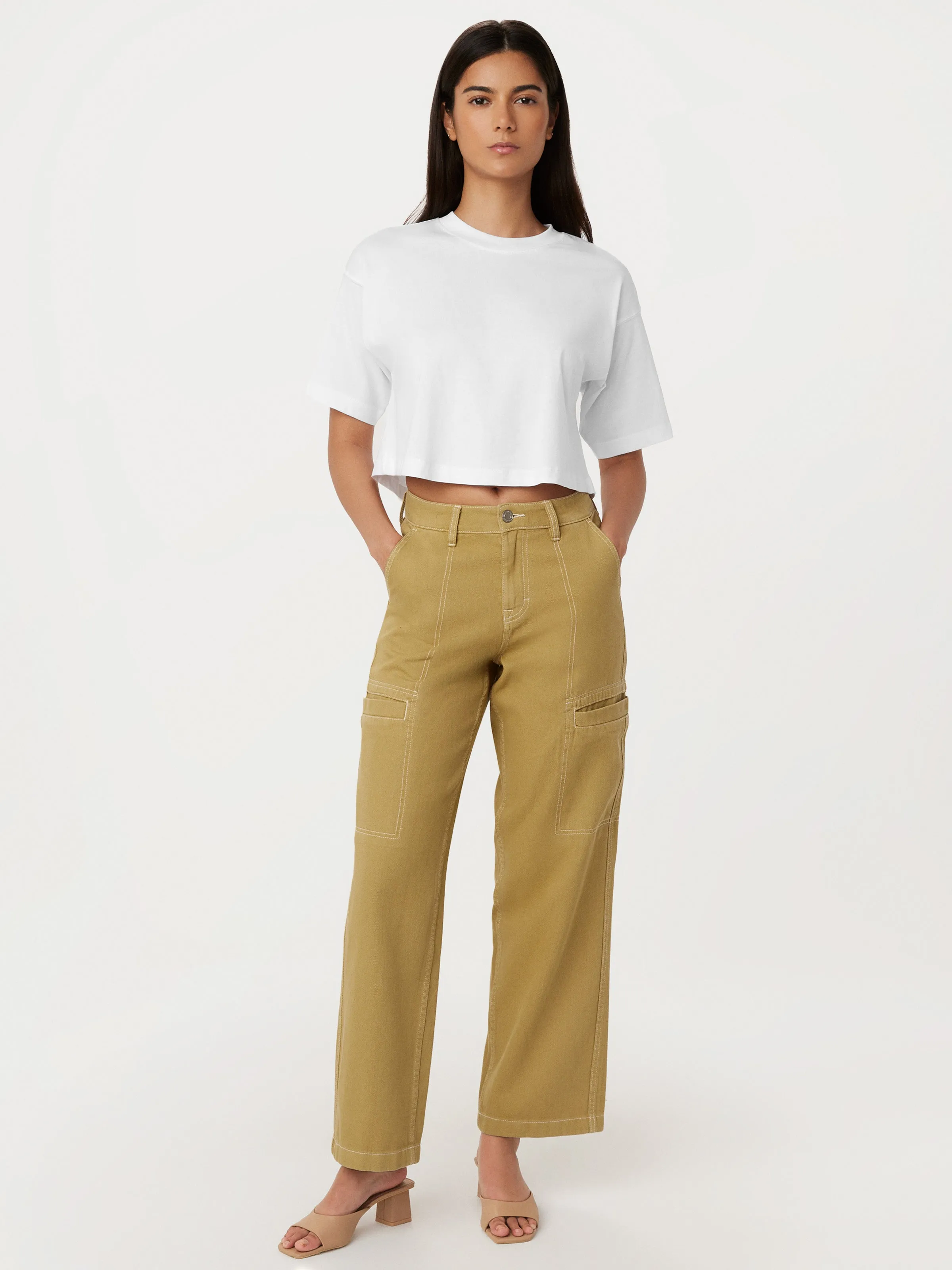 The Cropped Boxy T-Shirt in Bright White