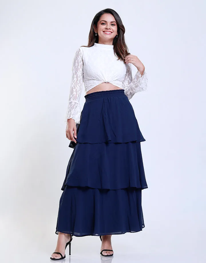 Tiered Maxi Skirt