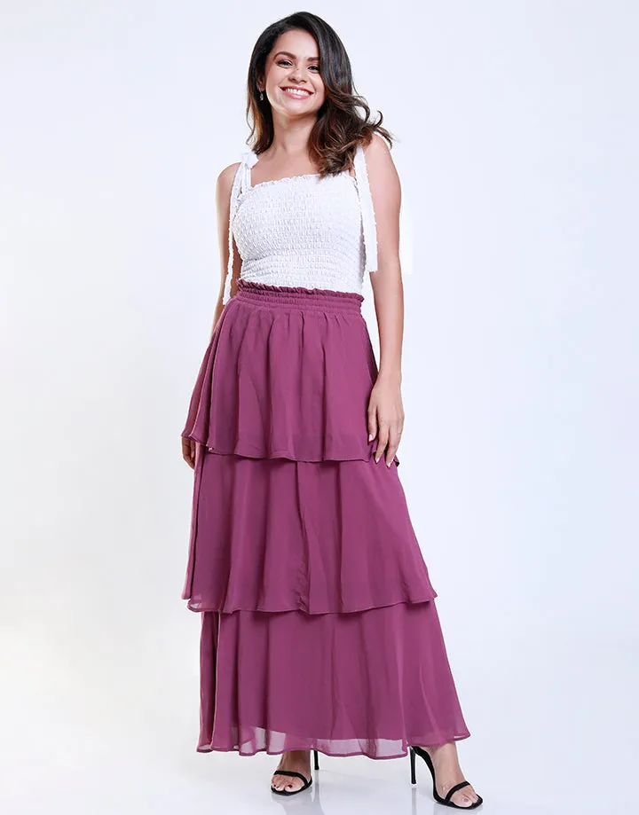 Tiered Maxi Skirt