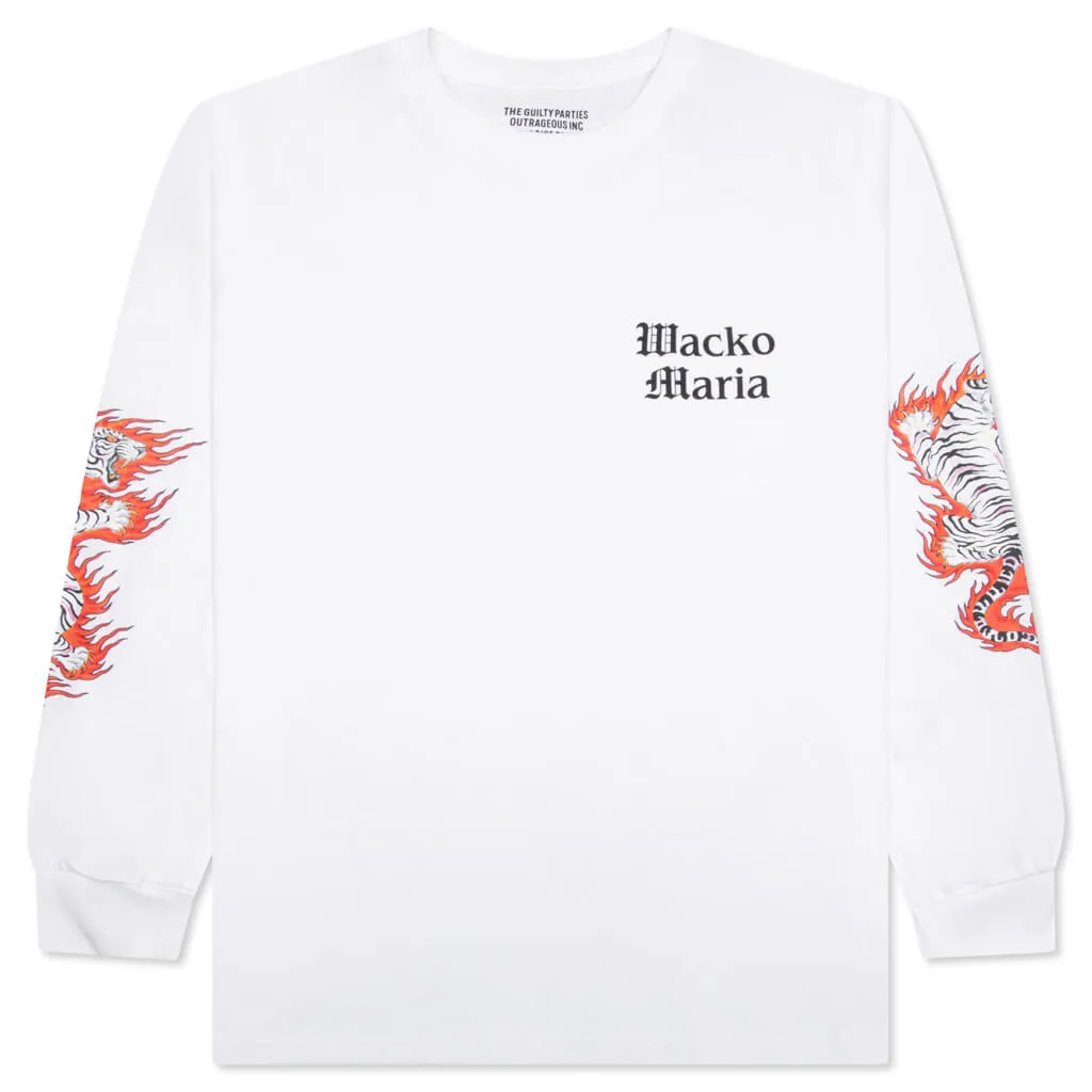 Tim Lehi Crewneck L/S T-Shirt Type-1 - White