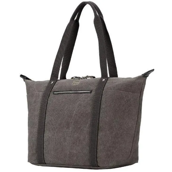 Troop London Organic Cotton Carry Handle Sling Bag | Charcoal