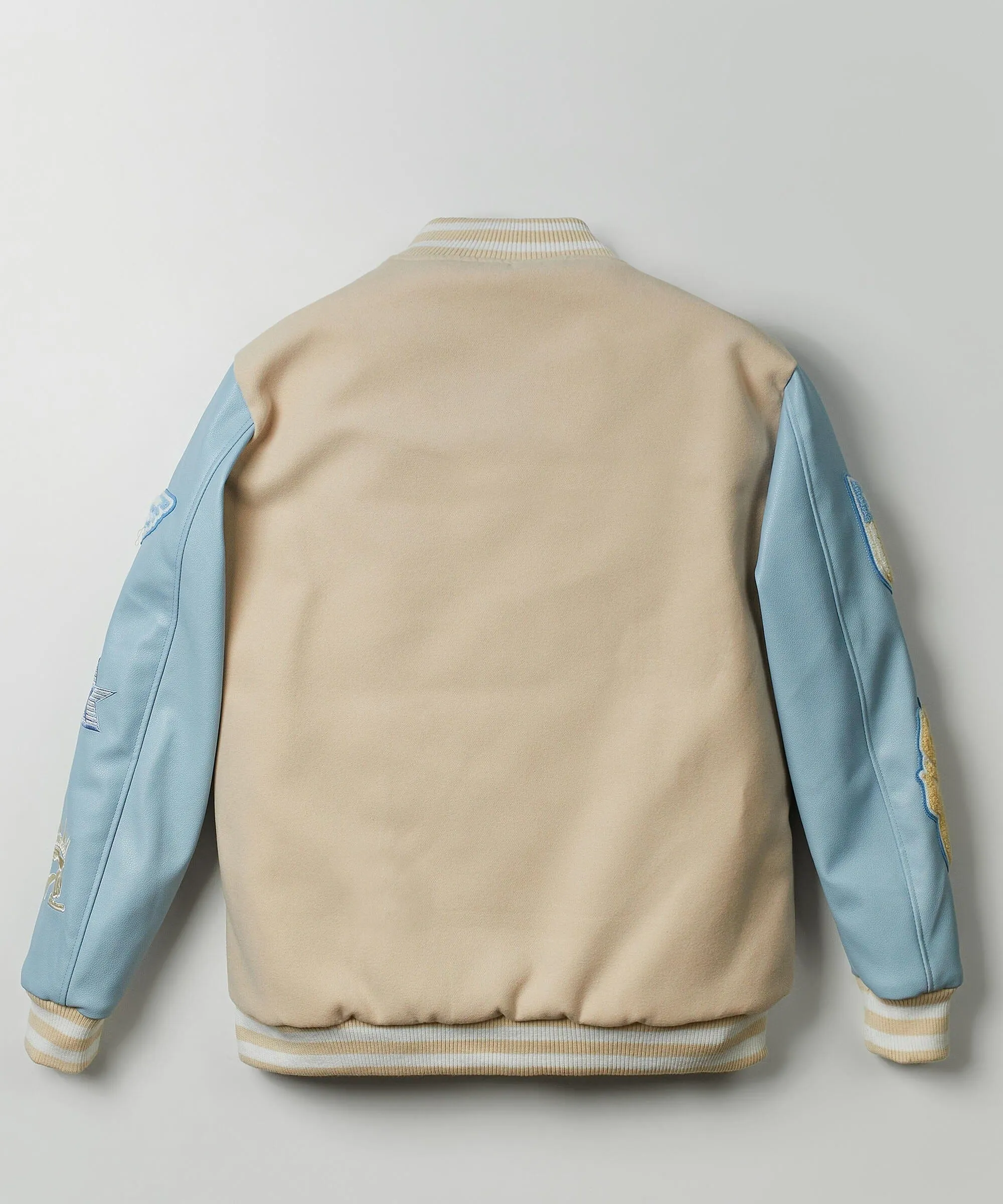 USA Varsity Jacket - Light Blue