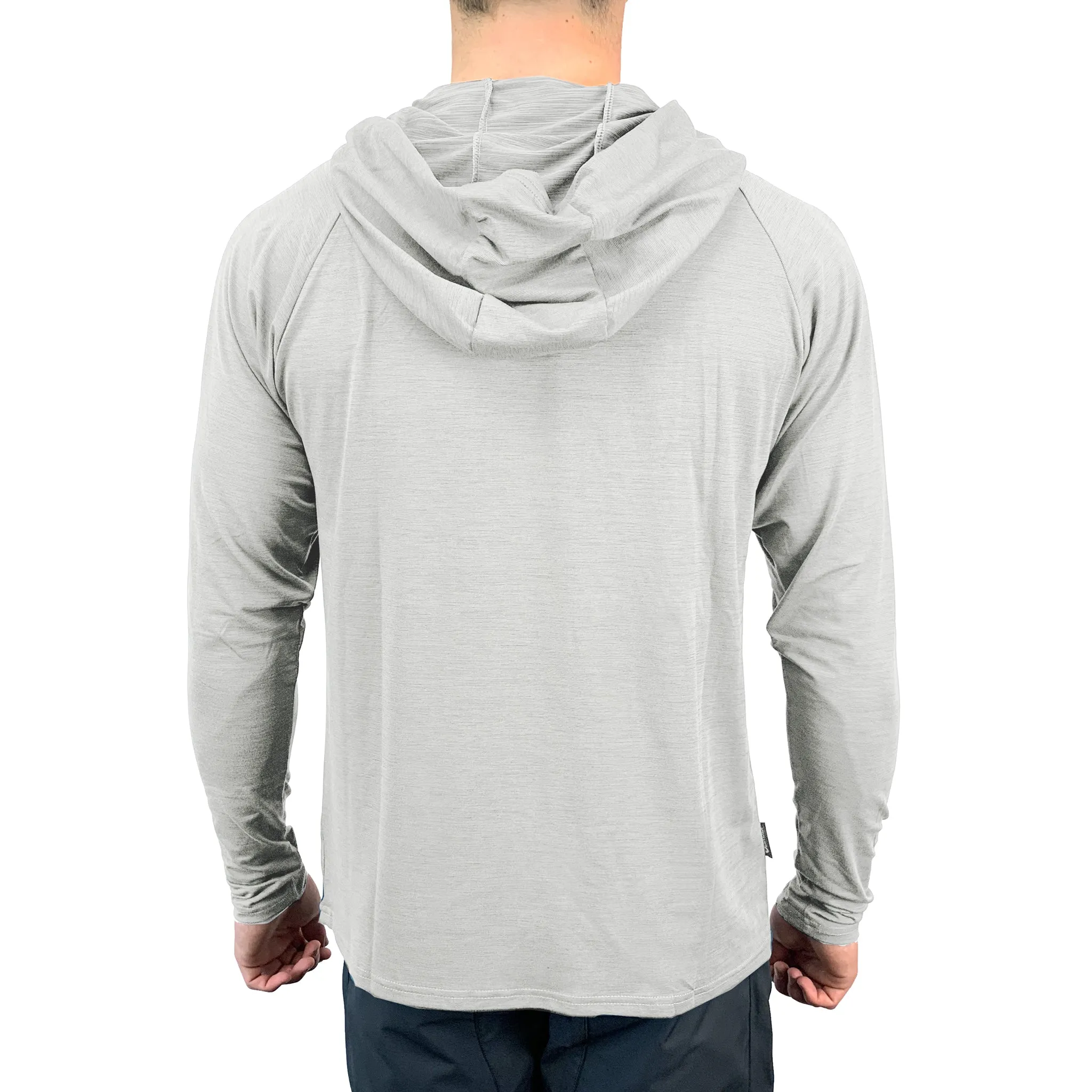 UV Performance L/S Hooded Tech Top - Silver