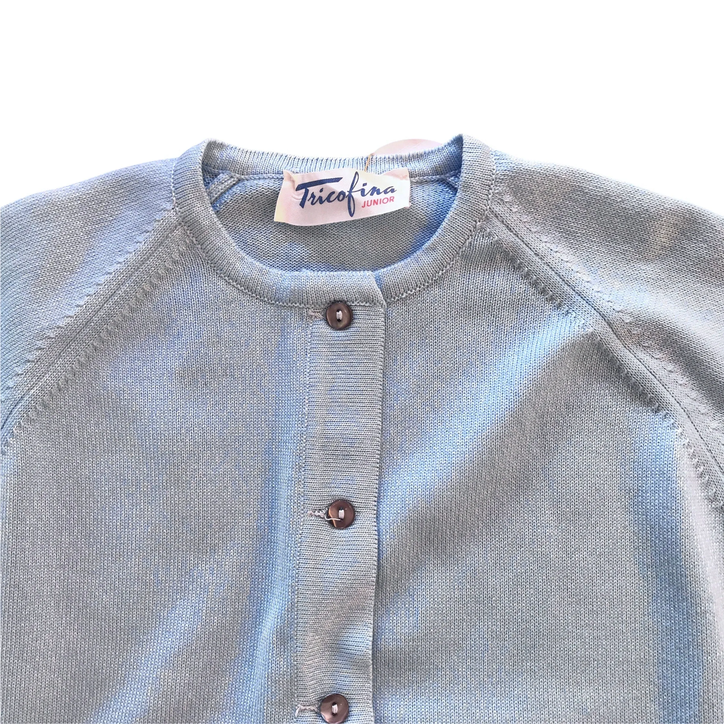 Vintage 1960's Blue Cardigan 6-8Y