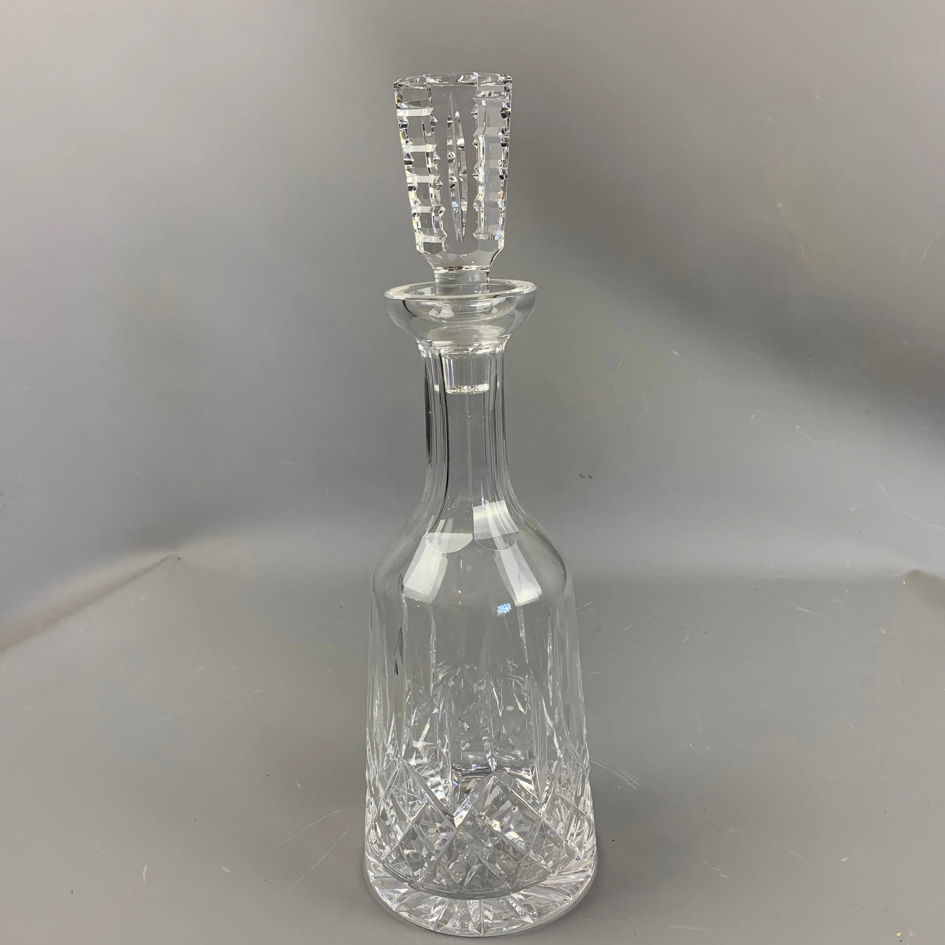 Waterford Lismore Cut Crystal Glass Decanter Vintage Mid Century c1960