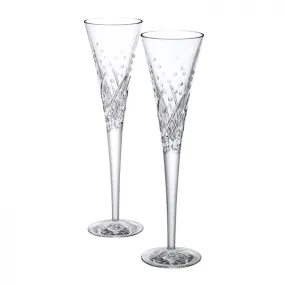 Waterford Wishes Happy Celebrations Flutes (Set of 2)