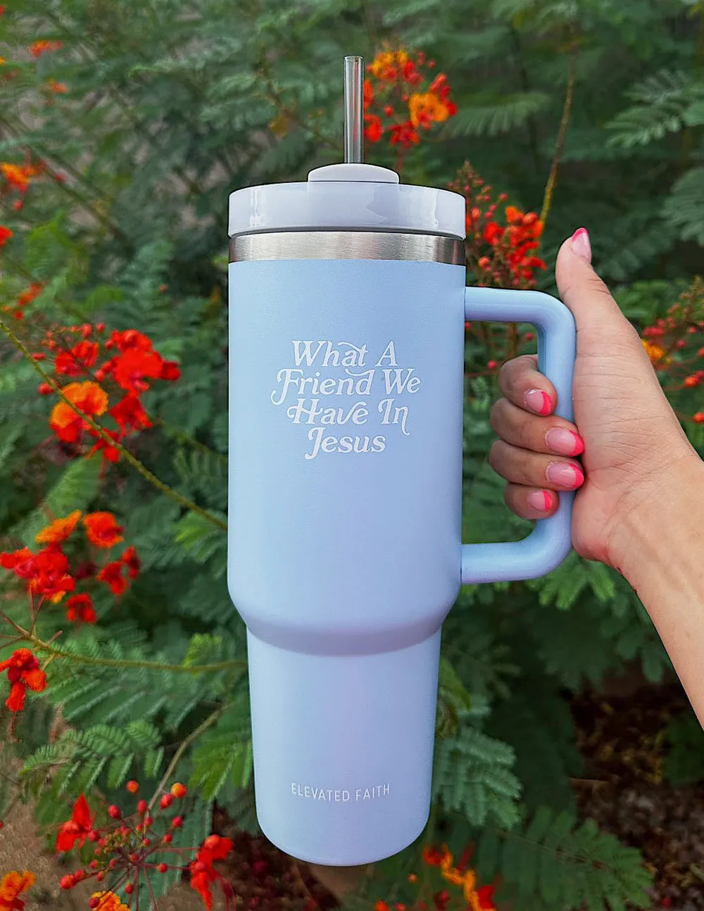 What a Friend in Jesus 40 oz Tumbler