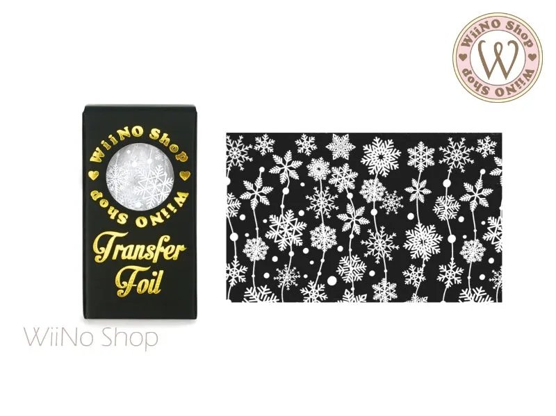 White Snowflake Nail Transfer Foil (SN-W-02)