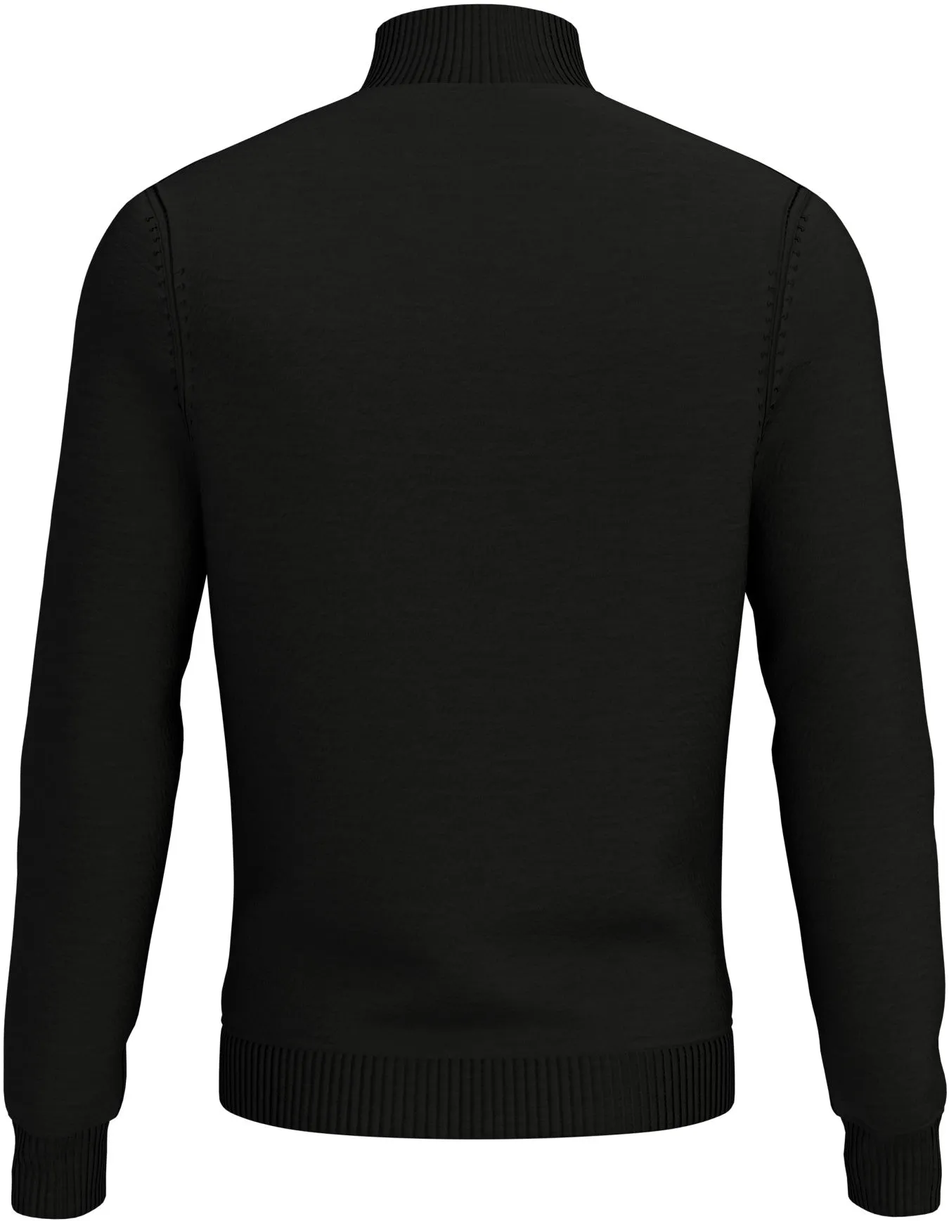 Windstopper Quarter Zipped Sweater In Black Ink