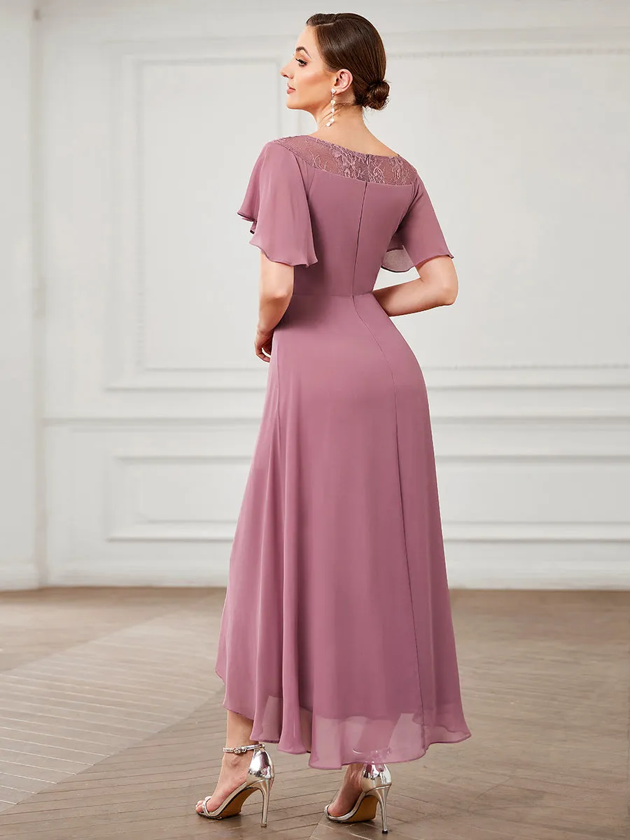 Women's Casual Boat Neck A-Line Midi Dress Wholesale