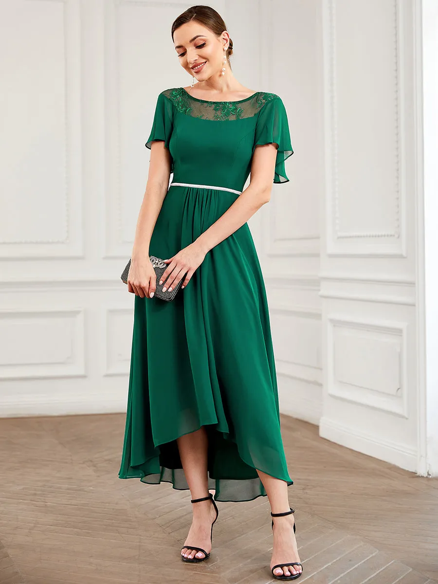 Women's Casual Boat Neck A-Line Midi Dress Wholesale