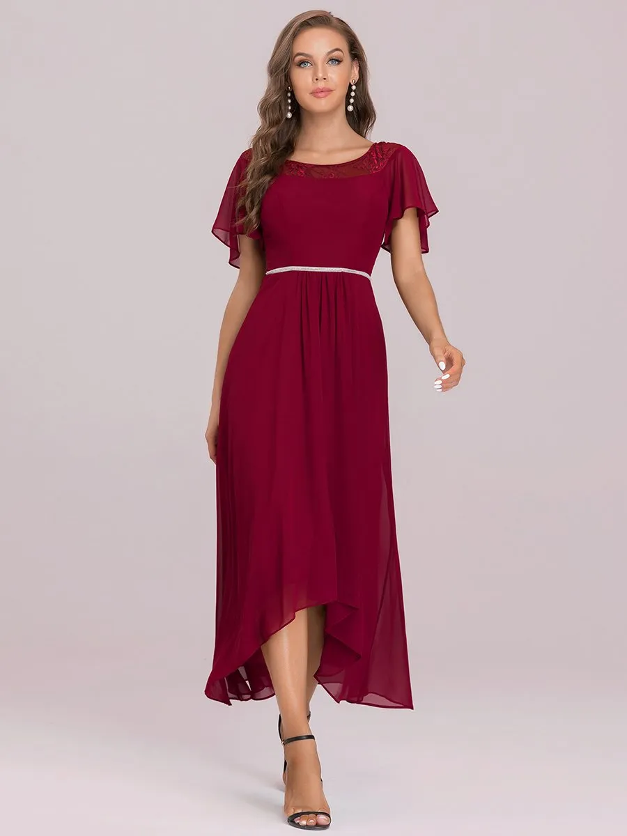 Women's Casual Boat Neck A-Line Midi Dress Wholesale