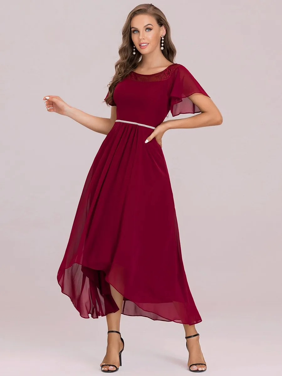 Women's Casual Boat Neck A-Line Midi Dress Wholesale