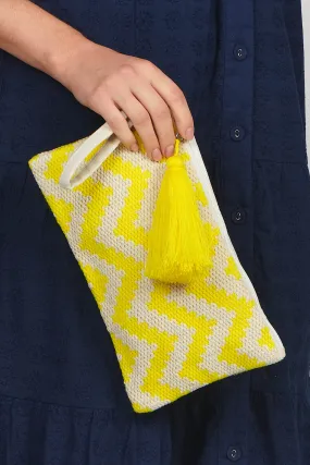 Zig Zag Pouch Bag Lemon