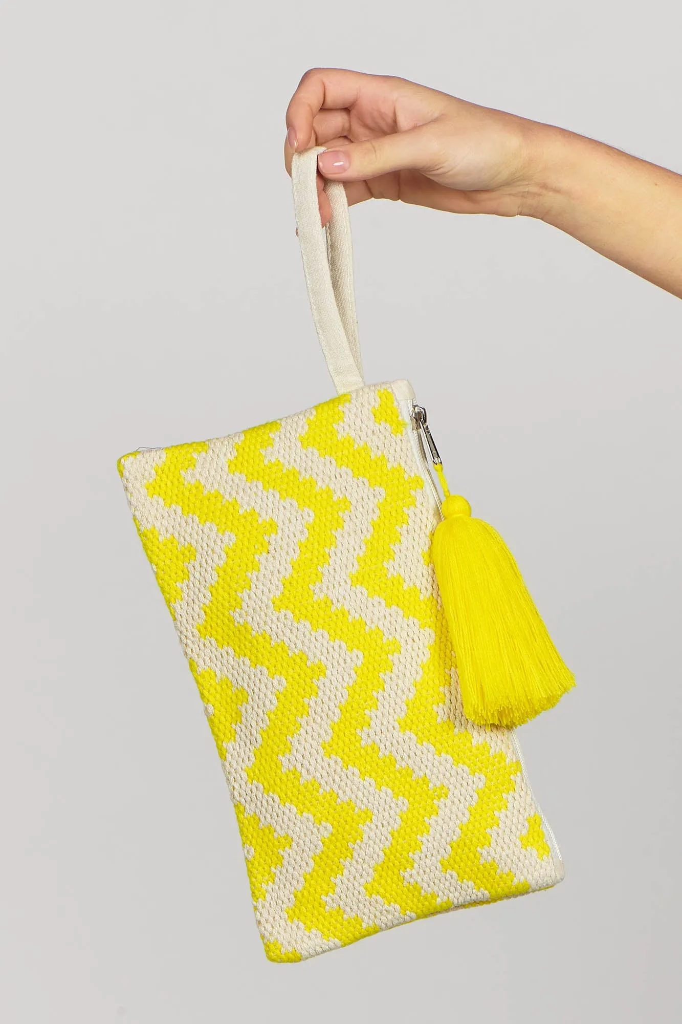 Zig Zag Pouch Bag Lemon